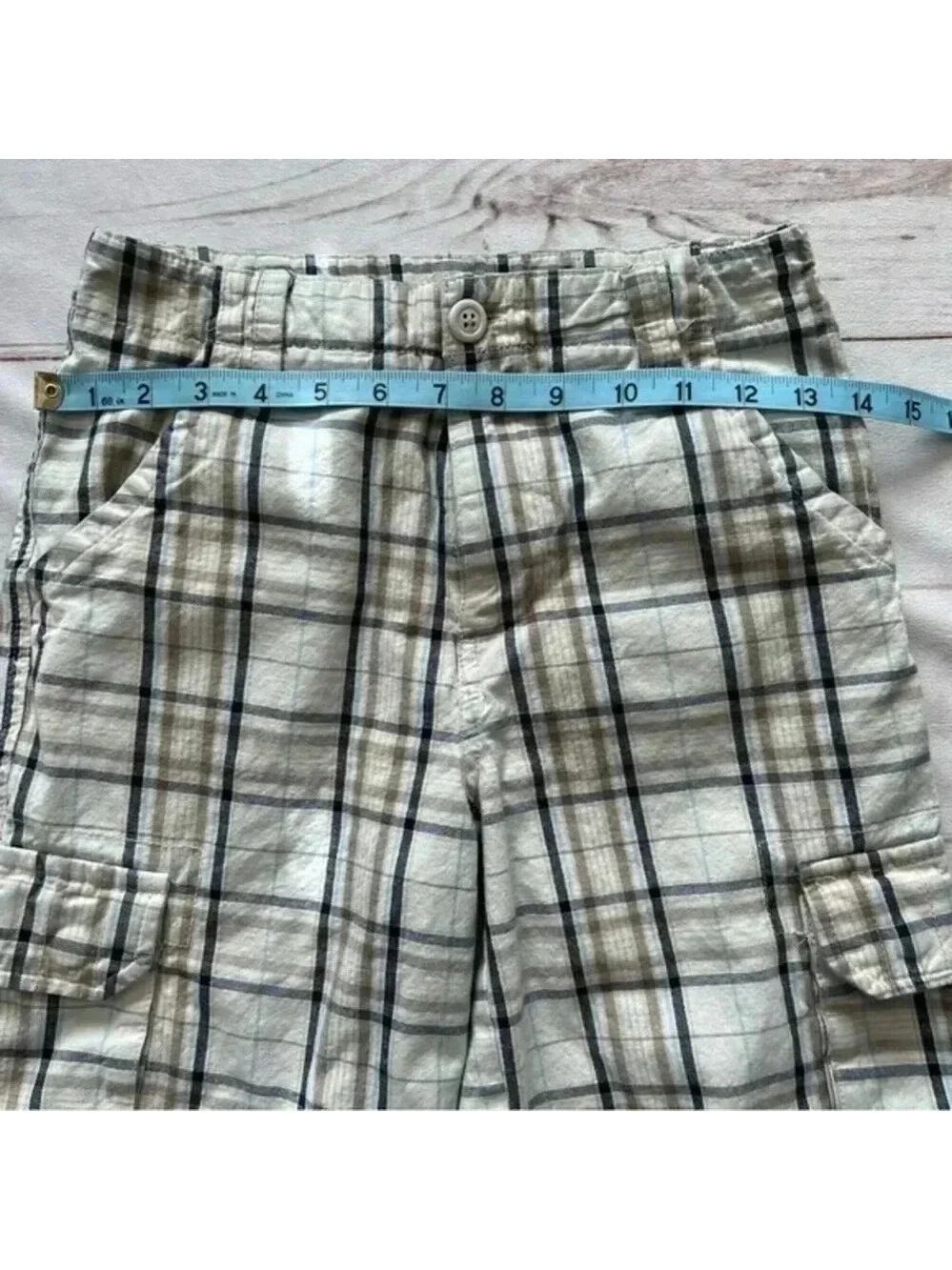 Timberland boys plaid cargo shorts size 10 - Picture 6 of 9